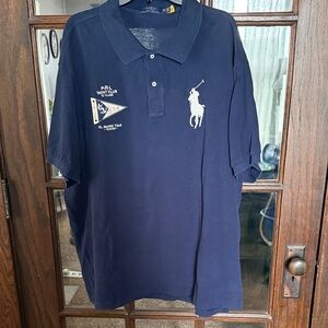 Polo by Ralph Lauren Men's Dark Blue Polo Shirt